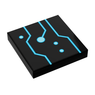 BLOK Lightcyle Tech Grid Flooring / Wallpaper 2x2 Tile - B3 Customs Custom Parts B3 Customs