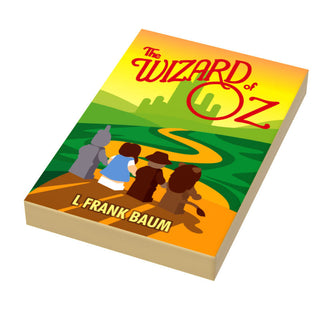 Wizard of Oz Book Tile (2x3) made using LEGO part Custom Parts B3 Customs