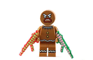 GINGER MANIAC MEAN Gingerbread Man Custom Printed Lego Minifigure Custom minifigure BigKidBrix