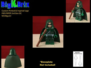 Pied Pipper DC Custom Printed & Inspired Lego Minifigure Custom minifigure BigKidBrix