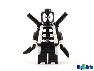 MERCPOOL Black Custom Printed & inspired Marvel Lego Minifigure. Custom minifigure BigKidBrix