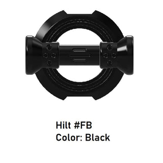 HILT #FB Custom Star Wars Lightsaber Model For LEGO Minifigures. Custom, Accessory BigKidBrix Black