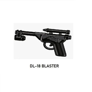 DL-18 Custom Blaster for Star Wars Lego Minifigures Minifigs Custom, Accessory BigKidBrix Black