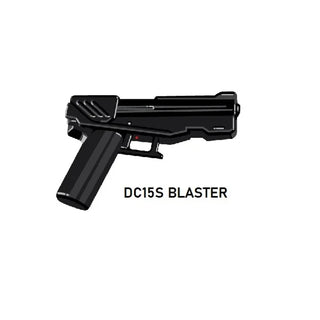 DC15S Custom Blaster for Lego Star Wars Minifigures Minifigs Custom, Accessory BigKidBrix Black