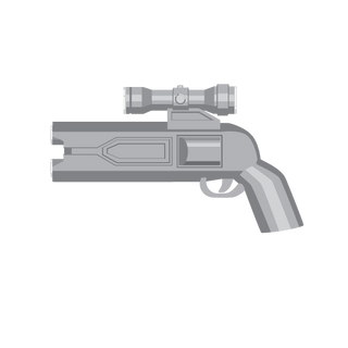 DT-10 Mandalorian Blaster for Lego Star Wars Minifigures Custom, Accessory BigKidBrix Grey  