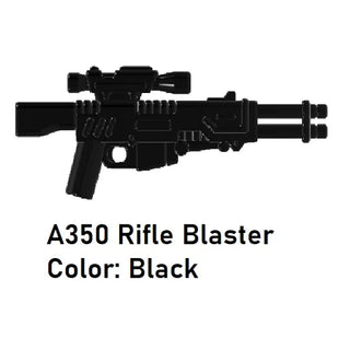 A350 BLASTER RIFLE Star Wars Custom for Lego Minifigure Custom, Accessory BigKidBrix Black