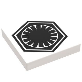 SW First Order Faction - B3 Customs Printed 2x2 Tile made using LEGO part Custom Parts B3 Customs