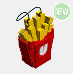 Holiday Ornaments Custom Building Set (Chris McVeigh) Building Kit LEGO® Fries Ornament