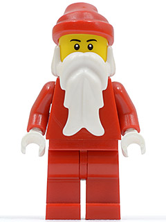Santa, Red Legs, White Hands, hol014 Minifigure United Brick Co®