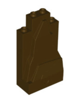 Rock Panel 2 x 4 x 6 Part# 47847 Part LEGO® Dark Brown 1 Part