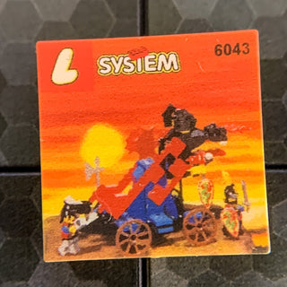 Dragon Defender, Dragon Masters Set 6043 - Custom Printed 2x2 Tile Custom Parts B3 Customs