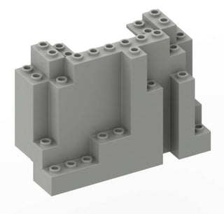 Rock Panel 4 x 10 x 6 Rectangular (BURP) PART # 6082 Part LEGO® Light Gray 1 Part