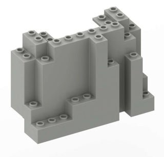 Rock Panel 4 x 10 x 6 Rectangular (BURP) PART # 6082 Part LEGO® Light Gray (older)  