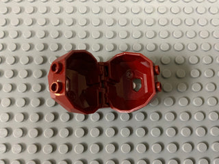 Rock Hinged Boulder w/ Rubber Belt Small, Part# 15073/x71 Part LEGO® Dark Red
