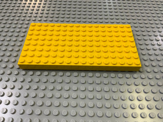 Pack of 2 - 8x16 Brick Plate (4204) Part LEGO® Yellow