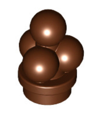 Ice Cream Scoops, Part# 6254 Part LEGO® Reddish Brown