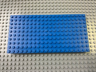 Brick Plate 10x20 without Bottom Tubes around Edge (700eX) Part LEGO® Blue Very Good