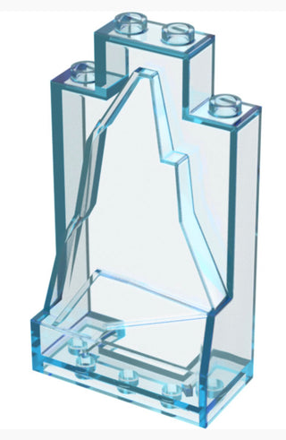 Rock Panel 2 x 4 x 6 Part# 47847 Part LEGO® Trans-Light Blue 1 Part