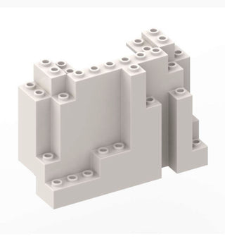 Rock Panel 4 x 10 x 6 Rectangular (BURP) PART # 6082 Part LEGO® White  