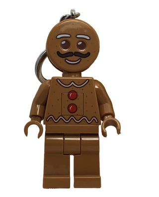 Gingerbread Man Keychain LED Light Keychain Lego®