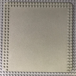 24x24 Baseplate with Studs on Edges, Part# 367 Part LEGO® Light Gray