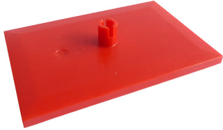 LEGO® Train Bogie Plate (Tile, Modified 6 x 4 with 5mm Pin), Part# 4025 Part LEGO® Red
