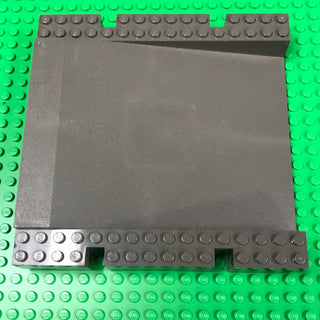 16x16x2 1/3 Ramp Raised Platform Baseplate, Part# 2642 Part LEGO® Dark Gray