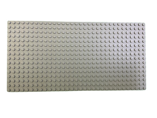 16x32 LEGO® Baseplate, 3857 Part LEGO® Light Gray Very Good