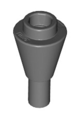 Ice Cream Cone 1x1 inverted with Handle, Part# 11610 Part LEGO® Dark Bluish Gray