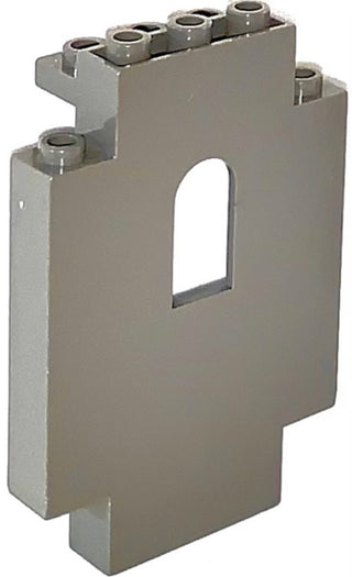 Panel 2x5x6 Wall with Window, Part #4444 Part LEGO® Light Gray Very Good