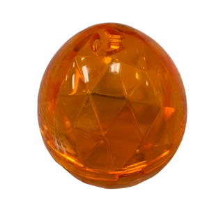 Container, Faceted Dragon Egg, Part# 24130 + 24132 Part LEGO® Trans-Orange