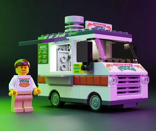 Cowabunga Pizza Food Truck Building Kit B3 Customs