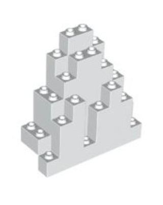 Rock Panel 3 x 8 x 7 Triangular (LURP) Part# 6083 Part LEGO® White  