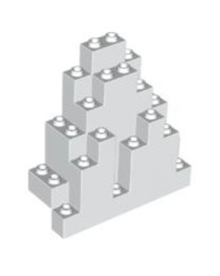 Rock Panel 3 x 8 x 7 Triangular (LURP) Part# 6083 Part LEGO® White 1 Part