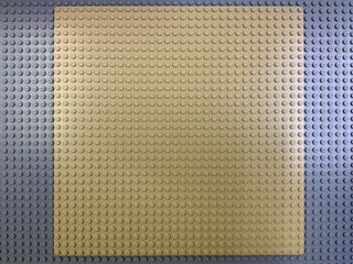 32x32 LEGO® Baseplate, Part# 3811 Part LEGO® Very Good - Tan