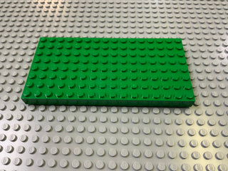 Pack of 2 - 8x16 Brick Plate (4204) Part LEGO® Green