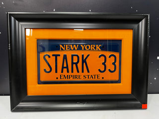 Tony Stark's License Plate, from The Avengers Movie Prop Atlanta Brick Co   