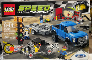 Ford F-150 Raptor & Ford Model A Hot Rod, 75875 Building Kit LEGO® Certified Pre-Owned with Box