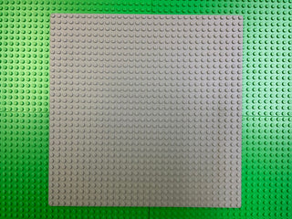 32x32 LEGO® Baseplate, Part# 3811 Part LEGO® Very Good - Old Light Gray