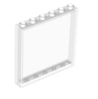 Panel 1x6x5, Part# 59349 Part LEGO® Trans-Clear 1 Part