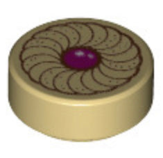 Cookies and Pastries - 98138pb014 Part LEGO® Cookie Magenta Center