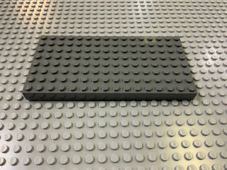 Pack of 2 - 8x16 Brick Plate (4204) Part LEGO® Dark Bluish Gray