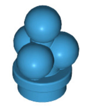 Ice Cream Scoops, Part# 6254 Part LEGO® Dark Azure