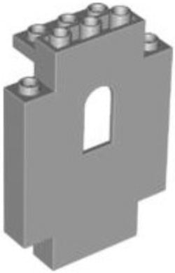 Panel 2x5x6 Wall with Window, Part #4444 Part LEGO® Light Bluish Gray Very Good