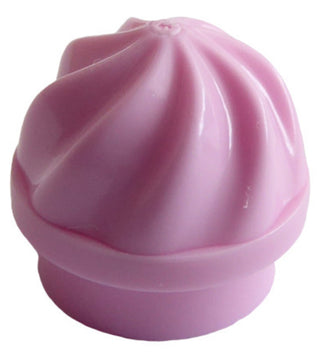 Ice Cream Topper Plate Round 1x1 with Vertical Swirl, Part# 15470 Part LEGO® Bright Pink