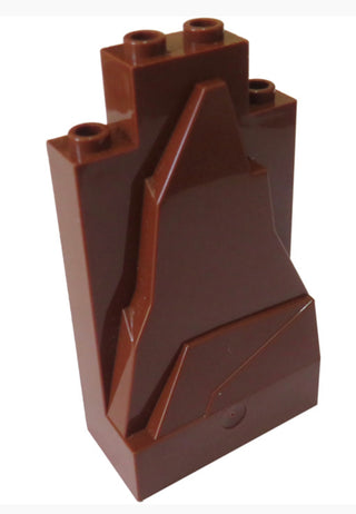 Rock Panel 2 x 4 x 6 Part# 47847 Part LEGO® Reddish Brown 1 Part