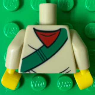 Torso Scout with Badges Pattern with Tan Arms/Yellow Hands Part LEGO®