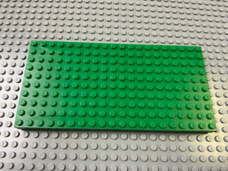 Brick Plate 10x20 without Bottom Tubes around Edge (700eX) Part LEGO® Green Very Good