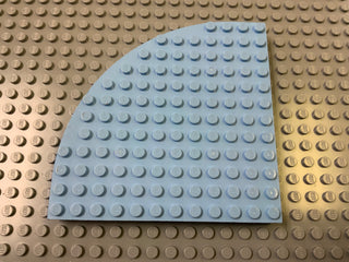 Pack of 2 - 12x12 Brick Round Corner Plate (6162) Part LEGO® Bright Light Blue  