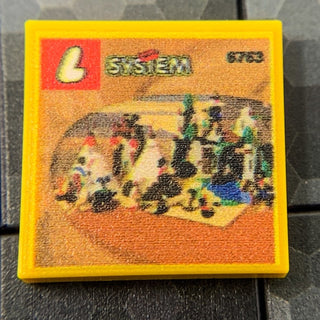 Rapid River Village Western Set 6763 - Custom Printed 2x2 Tile Custom Parts B3 Customs